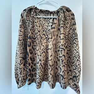 Express Animal Print Blouse Size S